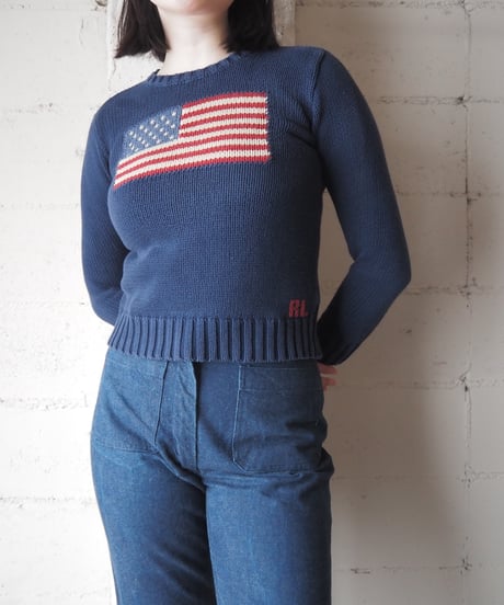 Ralph Lauren Stars&Stripes Cotton Sweater NV