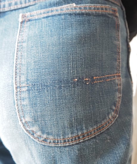 1970’s Check Lining Denim Pants BL