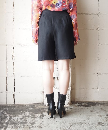 REMAKE Dutch Army Liner Pocket Skirt Shorts BK