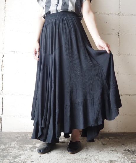1980's Asymmetric Skirt BK
