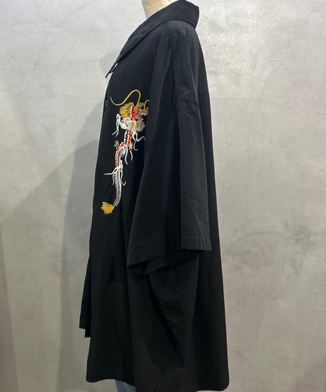 KING SIZE 6XL Dragon Embroidery China Shirt BK
