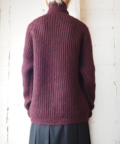 Turtle Neck Bulky Sweater BUR