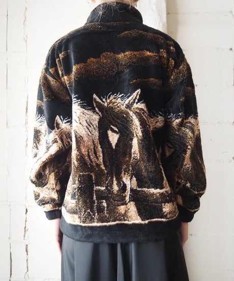 Horse Pattern Fleece BKBR
