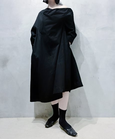 Yohji Yamamoto Deformation Cotton Dress BK