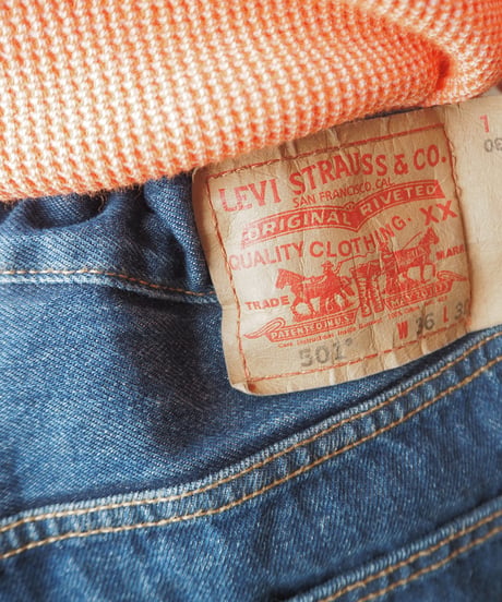 REMAKE Levi's501 Crashed Denim Pants NV