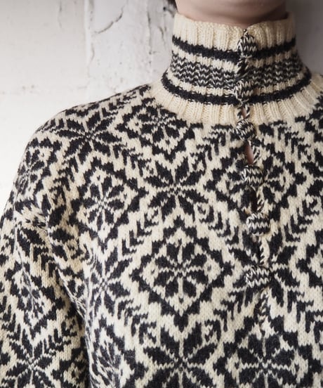 DAVID.S.SMITH Nordic Sweater WHBK