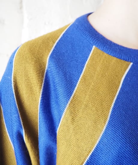 Dolman Sleeve Stripe Knit BLBR