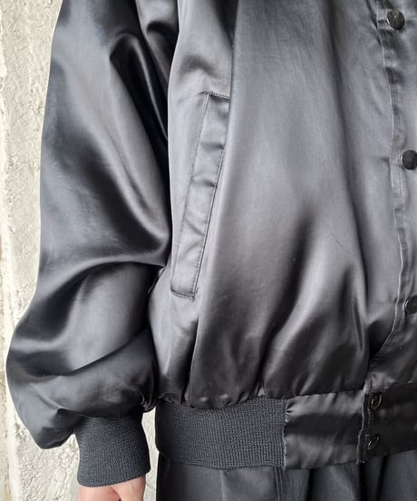 Satin MA-1 Blouson Jacket BK