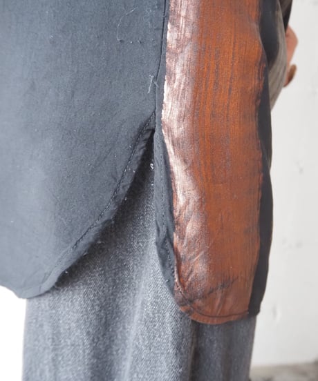 8PM Metalic Painted P/O Blouse BK