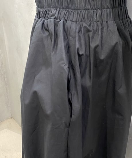 Cropped Gather Balloon Pants BK