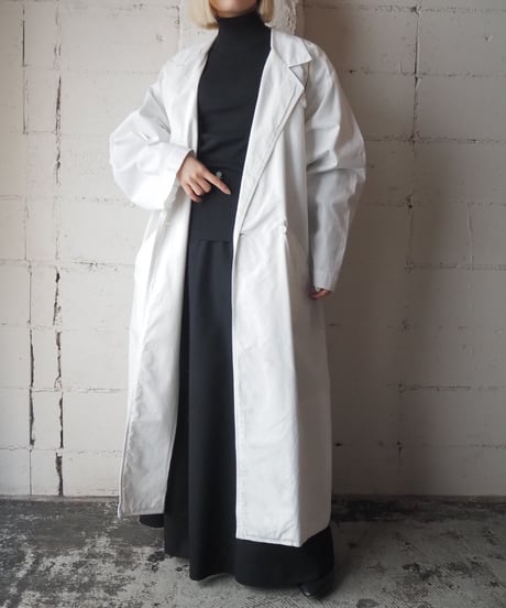 White Long Trench Coat WH