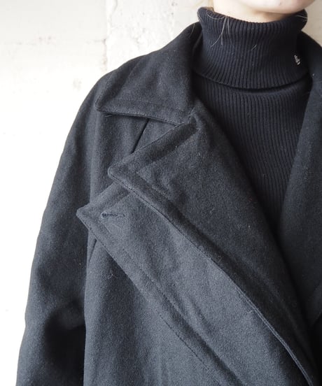 Double Collar Chester Coat BK