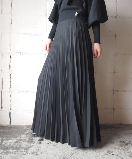Accordion Pleats Skirt BK