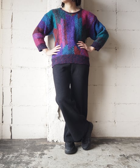 Gradation Dolman Sleeve Knit PUR
