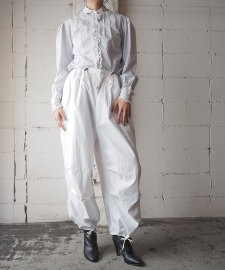 Ralph Lauren Stripe × Lace Blouse LPUR BL
