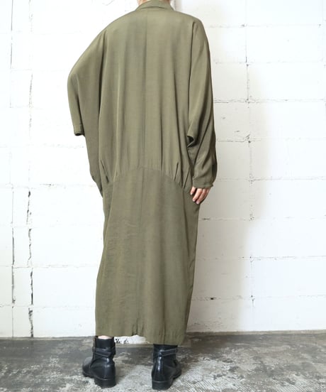 Dolman Sleeve Front Button Dress KA