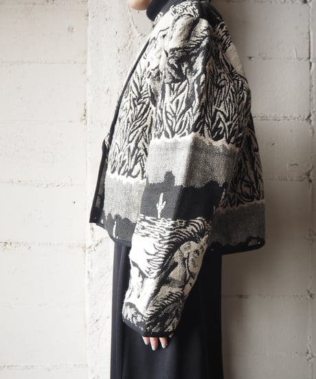 Horse Pattern Gobelin Jacket BKWH