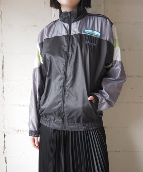 adidas Stand Collar Nylon Jacket GR BK YE