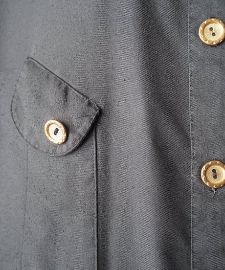 Gold Button Over Shirt BK