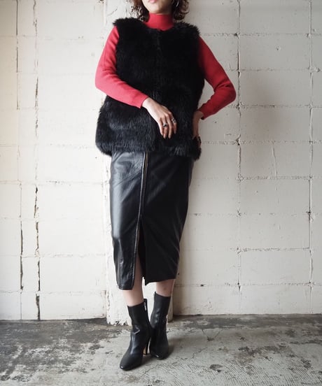 Fake Fur Vest BK