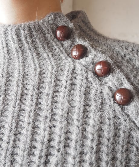 LAUREN Shoulder Button Knit GR