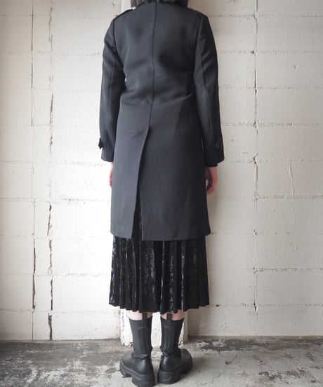 A.P.C. Double Breasted Wool Coat With Floral Liner BK