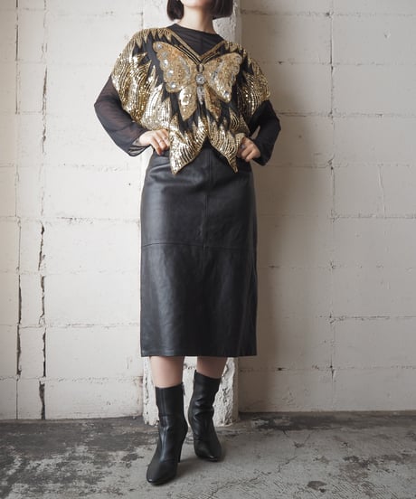 Butterfly Sequin Vest BKGD