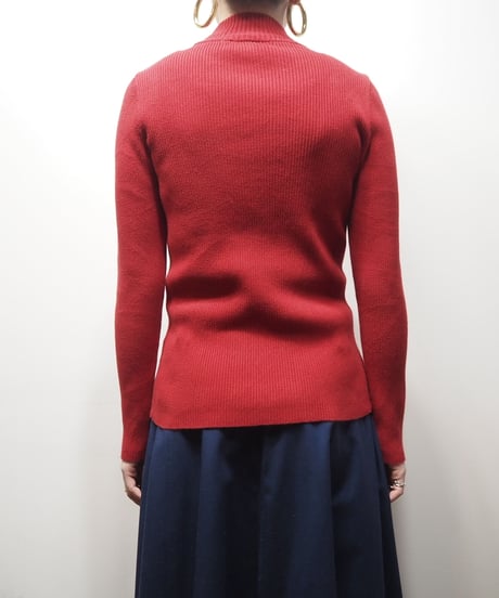 LAUREN Mock Neck Rib Knit RE