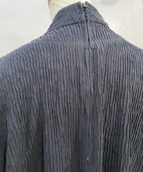Dolman Sleeve Drape Stand Collar Tops BK