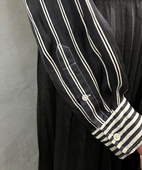 POLO RALPH LAUREN Multi Stripe Silk Shirt WH BK