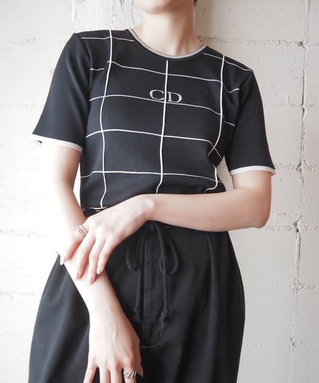 Christian Dior Check Pattern Knit BKWH