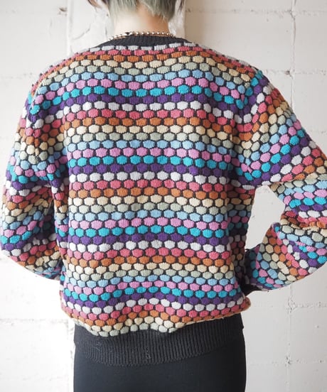 Colorfull Dot Knit BK