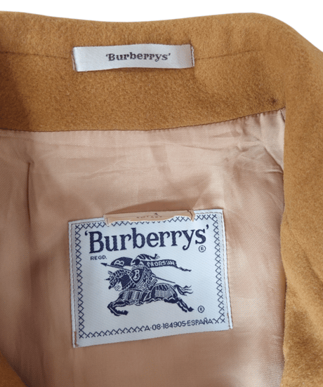 Burberry's Stand Fall Collar Wool Coat YE