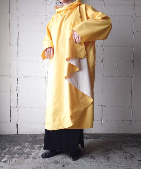 Reversible Hooded Asymmetric Coat YEWH