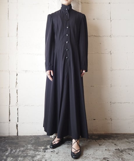 Stand Collar Coat Dress BK