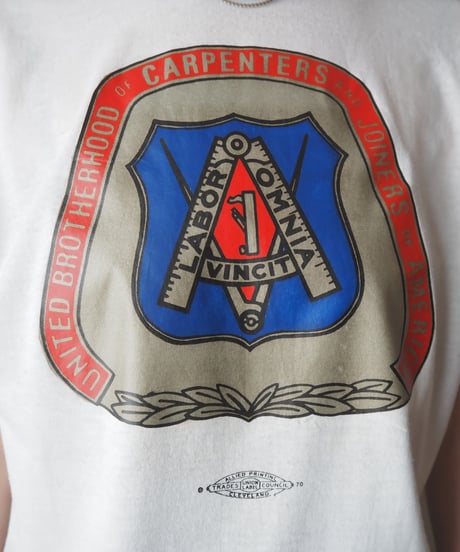 1980's American Labor Unions Print Ringer Tee WHNV