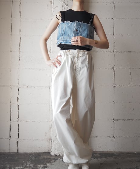 【Orfeo REMAKE】Denim bustier BL