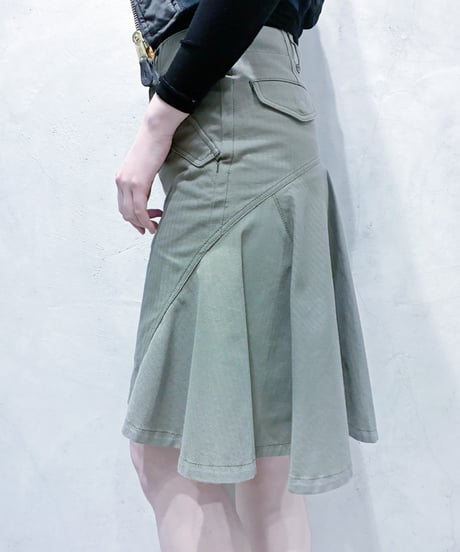 sacai luck Back Flared Cargo Skirt KA
