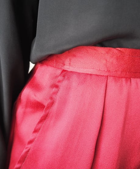 Satin Tuck Pants RE