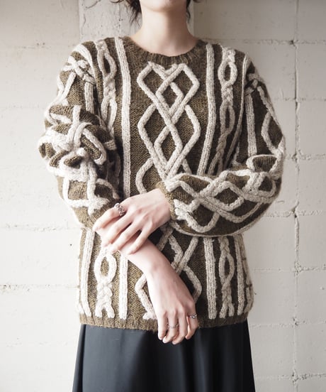 3D Bicolor Fisherman Knit BRIV