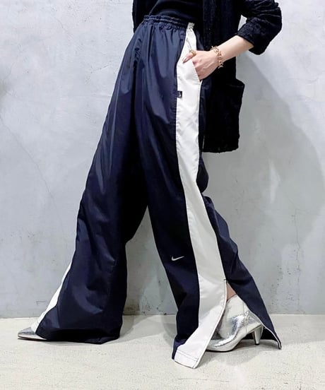 NIKE Side Zip Line Wide Pants BKWH