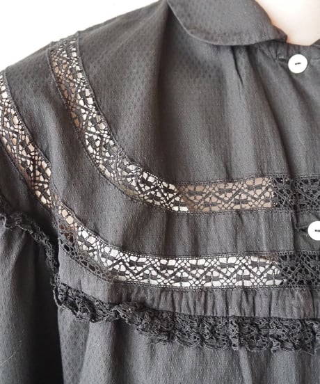 1940~50's Euro Shirt Dress BK