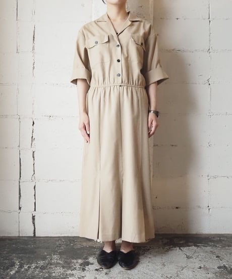 Open Collar Shirt Dress BE