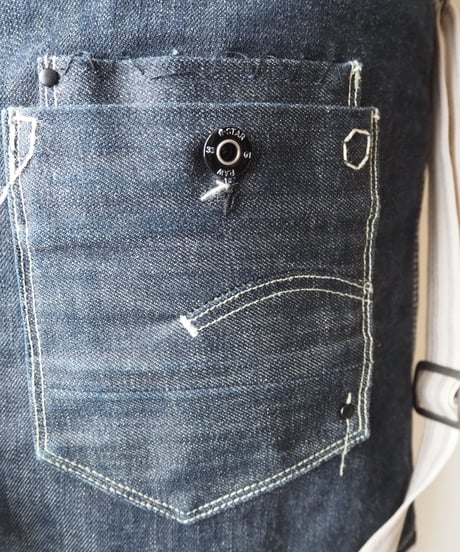 G-STAR ORIGINAL RAW Denim Mini Skirt with Suspenders DNV