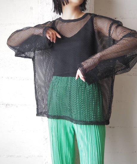 L/S Mesh Tee BK