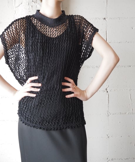 Mesh s/s cutsewn BK