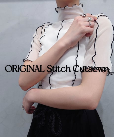 【Orfeo ORIGINAL】Stitch Cutsewn s/s BK×IV