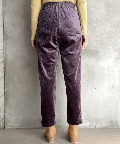 Velour Easy Tapered Pants PUR