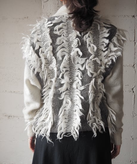 1980's Layed Design Shaggy Sweater IV GR