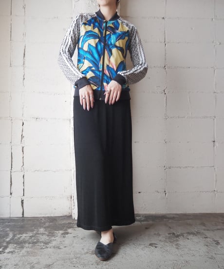 adidas Leaf×Monotone Pattern Track Jacket BLYE